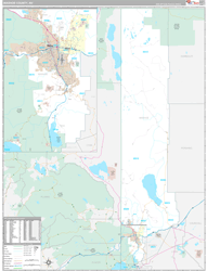Washoe County, NV Wall Map Premium Style 2024