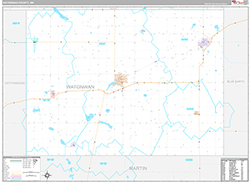 Watonwan County Wall Map Premium Style 2026