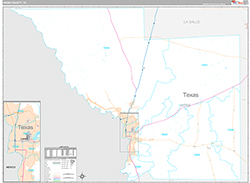 Webb County Wall Map Premium Style 2026