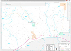 Webster County Wall Map Premium Style 2026