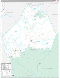 Webster County Wall Map Premium Style 2026