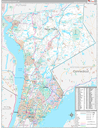 Westchester County Wall Map Premium Style 2026