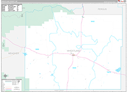 Wheatland County Wall Map Premium Style 2026
