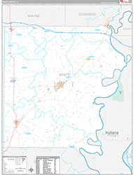 White County Wall Map Premium Style 2026