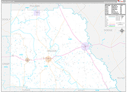 Wilcox County Wall Map Premium Style 2026