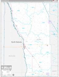 Wilkin County, MN Wall Map Premium Style 2026