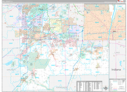 Will County Wall Map Premium Style 2026