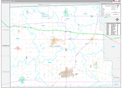 Williams County Wall Map Premium Style 2026