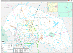 Williamson County Wall Map Premium Style 2026