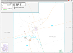 Winkler County Wall Map Premium Style 2026