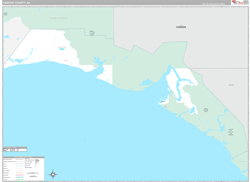 YakutatBorough (County), AK Wall Map Premium Style 2024