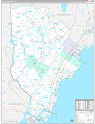 York County Wall Map Premium Style 2026