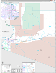 Yuma County Wall Map Premium Style 2026