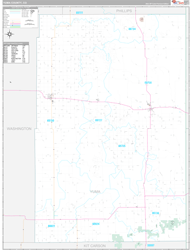 Yuma County, CO Wall Map Premium Style 2024