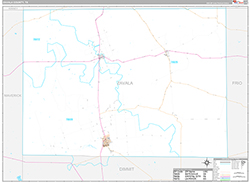 Zavala County Wall Map Premium Style 2026