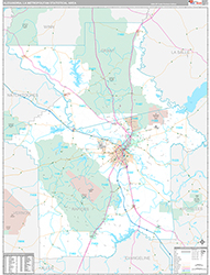Alexandria Metro Area Wall Map Premium Style 2026