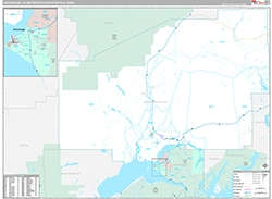 Anchorage Metro Area Wall Map Premium Style 2026