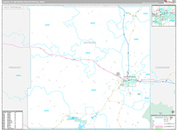 Casper Metro Area Wall Map Premium Style 2026