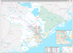 Charleston-North Charleston Metro Area, SC Wall Maps - MapSales