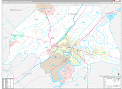 Gadsden Metro Area Wall Map Premium Style 2026