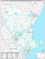 Lawrence Metro Area Wall Map Premium Style 2026