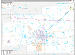 Lima Metro Area Wall Map Premium Style 2026