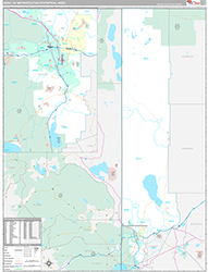 Reno Metro Area Wall Map Premium Style 2026