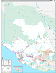 Ventura Metro Area Wall Map Premium Style 2026