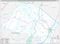 Winchester Metro Area Wall Map Premium Style 2026