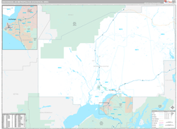 Anchorage Metro Area Wall Map Premium Style 2023