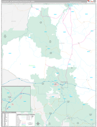Flagstaff Metro Area Wall Map Premium Style 2024