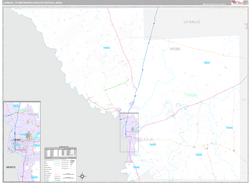Laredo Metro Area Wall Map Premium Style 2024