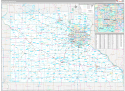 Minnesota Southern Wall Map Premium Style 2024