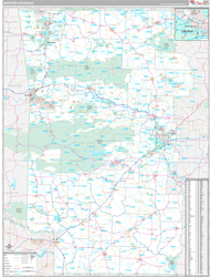 Arkansas Western Wall Map Premium Style 2024