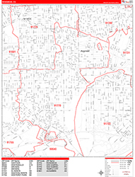 Red Line Map Example