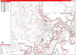 Red Line Map Example
