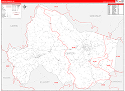 Red Line Map Example