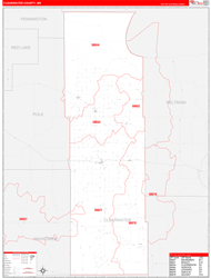 Clearwater County, MN Zip Code Map