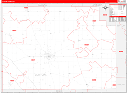 Clinton County, IN Zip Code Map