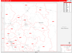 Cochise County, AZ Zip Code Map