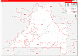 Red Line Map Example