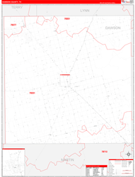 Dawson Red Line<br>Wall Map