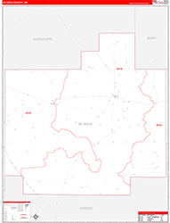 Debaca Red Line<br>Wall Map