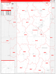 Dekalb Red Line<br>Wall Map