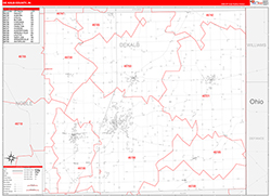Dekalb Red Line<br>Wall Map