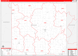 Dekalb Red Line<br>Wall Map