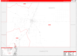 Desoto Red Line<br>Wall Map