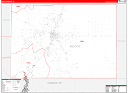 Desoto Red Line<br>Wall Map