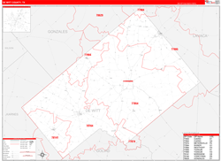 Dewitt Red Line<br>Wall Map