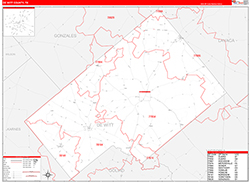 Dewitt Red Line<br>Wall Map